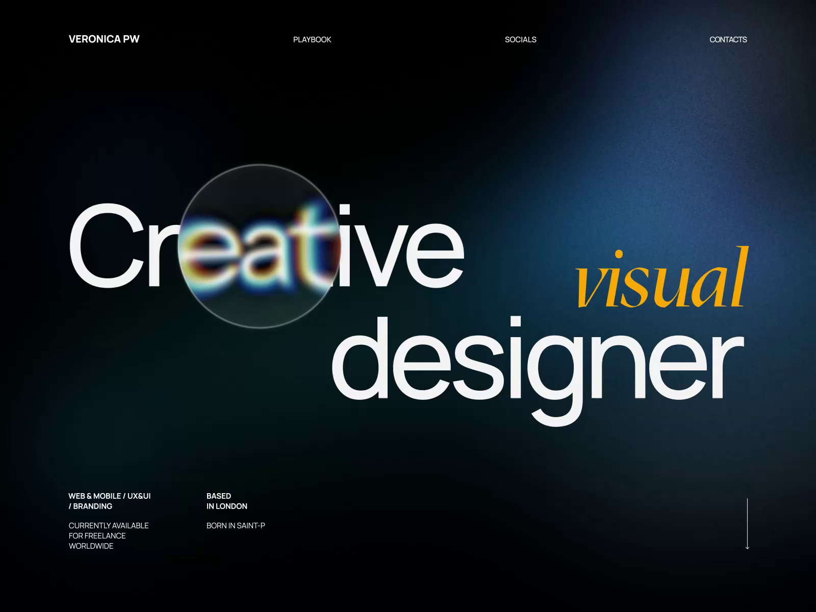 Example of Landing | Designer portfolio