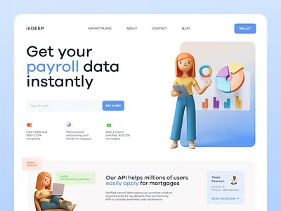Payroll Data Website design typography ui ux