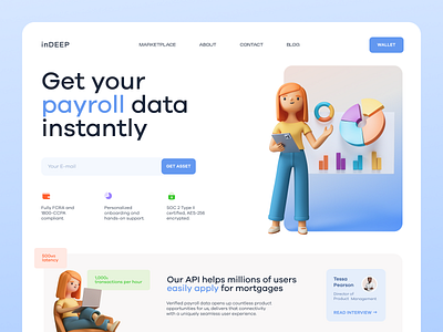 Payroll Data Website design typography ui ux