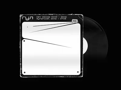 drone music festival / vinyl cover graphic design