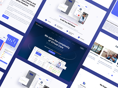 Vitals Tracking Landing Page branding creative design design design agency design agency delhi ui ux