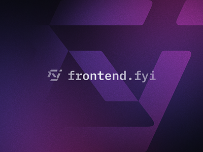 frontend.fyi | Logo and Brand Identity Design by Logolivery.com branding design graphic design logo typography vector