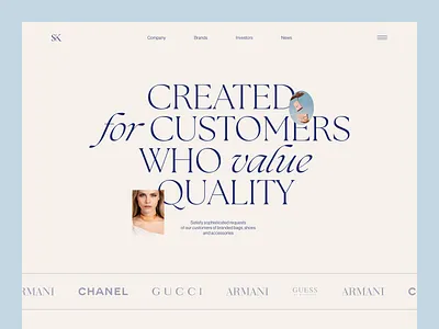 Fashion Brand Website design ui ux web