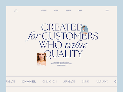 Fashion Brand Website design ui ux web