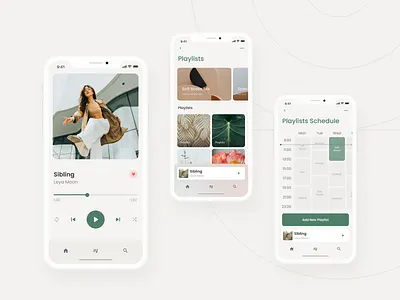 Music App app design mobile ui ux
