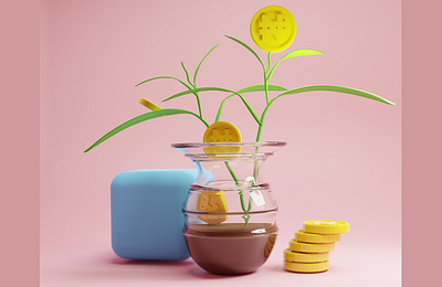 Savings 3D model 3d 3d modl dashboard design design illustration login product design savings