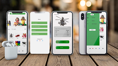 Toys App UI app design graphic design illustration ui