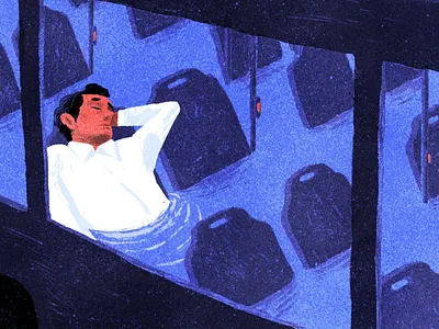 Forbes Magazine illustrations by Luke Waller artist blue creative design editorial illustration jsr london magazine online portrait