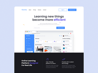 Learning Platform 🖥️ branding dashboard design e learning graphic design halo lab landing learning plarfor saas typography ui uiux web design website