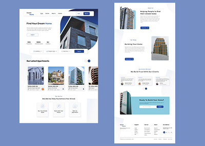 Real Estate Landing Page real estate landing page ui ui design