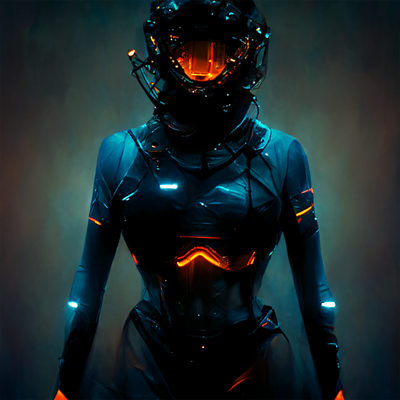 Cyborg cyberpunk design graphic design