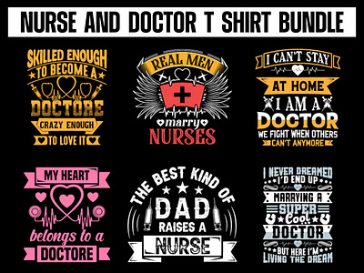 Nurse and Doctor T shirt design Bundle design doctor t shirt doctors life free nurse tshrt free t shirt designs graphic design illustration nurse life nurse tshirt designs t shirt design typography typography t shirt vector t shirt