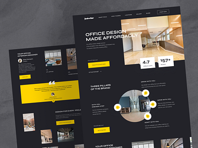 Architectural Studio Website architecture branding design graphic design landing typography ui web design website