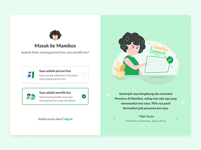 Sign Up Modal - Mamikos (Desktop Version) boarding house daily ui challenge design mamikos modal sign up ui ux website