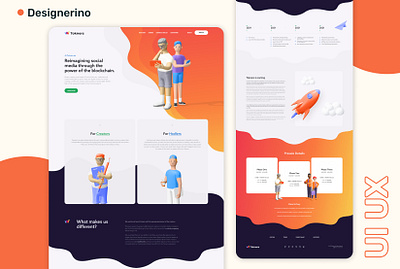 Social Network UI UX Web Design design figma landing page ui ui design ux web design