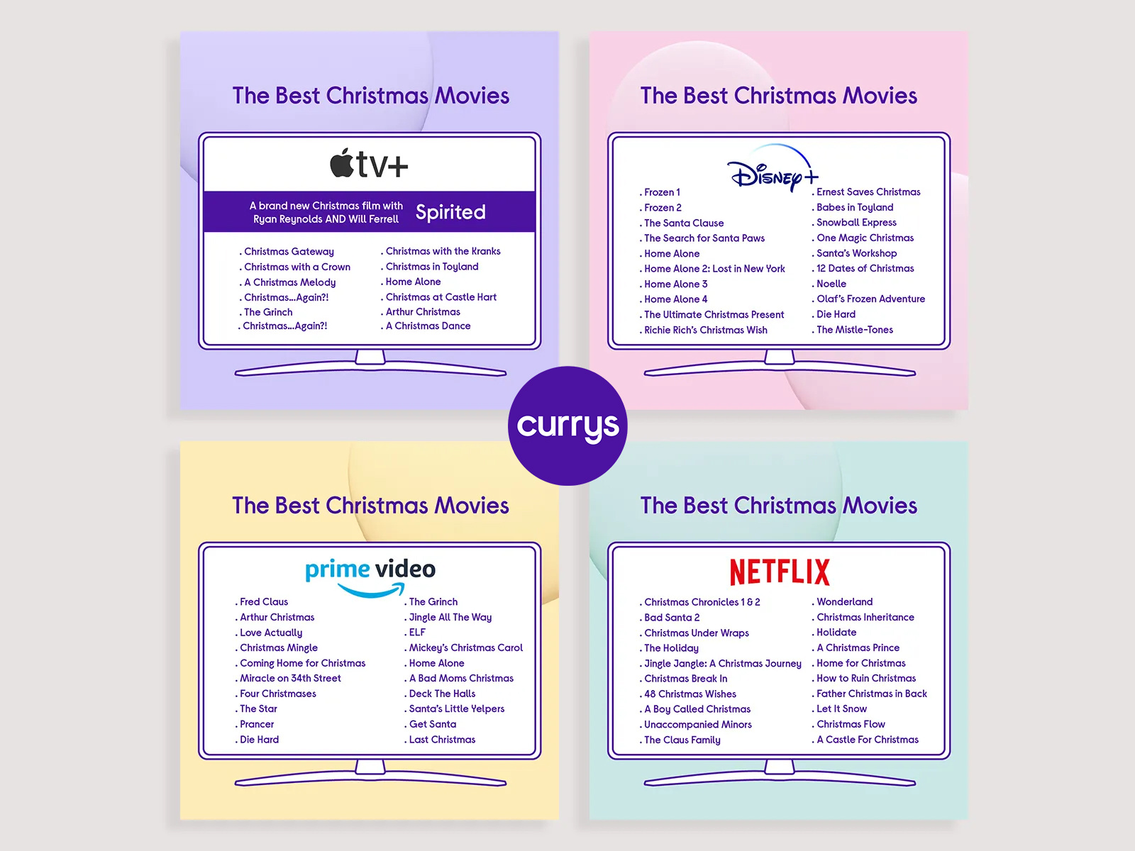 The Best Christmas Movies 2022 amazon apple appletv best tv christmas design designer digital art digital illustration digitalart disney films graphic design illustration illustration art illustrator logo movies netflix tv