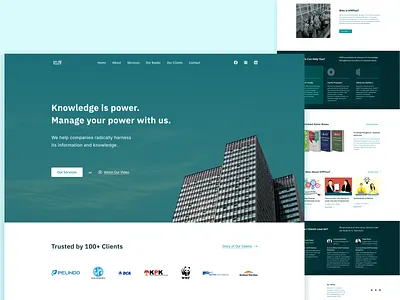 Landing Page - Consulting Website KMPlus consulting daily ui challenge design landing page ui ux website