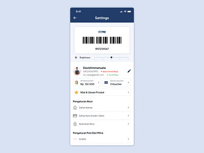 Setting - Informa daily ui challenge design furniture informa mobile app setting ui ux