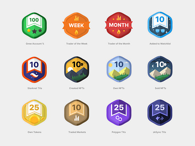 Numio Gamification Badges bitcoin crypto design ethereum graphic design illustration logo ui