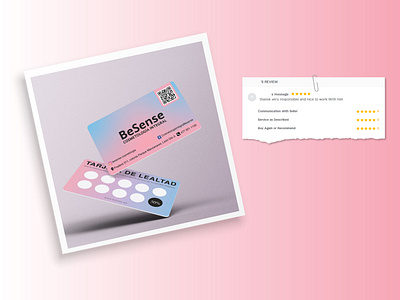 Loyalty Card Design for BeSence branding design flyer design gift card gift card design gift voucher gift voucher design loyalty card loyalty card design postcard punch card punch card design