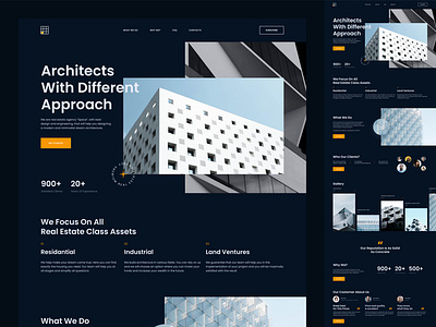 Lending For a Real Estate Company design lending site typography ui ux web