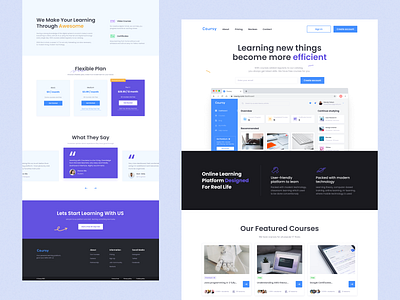 Learning Platform Landing Page 🖥️ branding dashboard design e learning graphic design landing landing page saas typography ui web design website