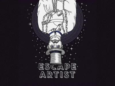 The Escape Artist beer label craft beer design digital art graphic design illustration illustrator label design packaging design