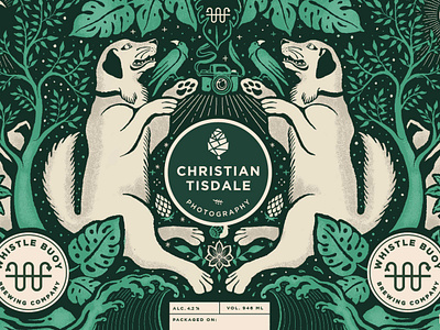 Promotional beer label brand branding craft beer design digital art graphic design illustration illustrator label design packaging design