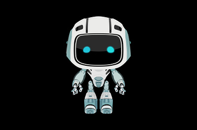 Cute Robot illustration Vector branding graphic design illustration logo vector