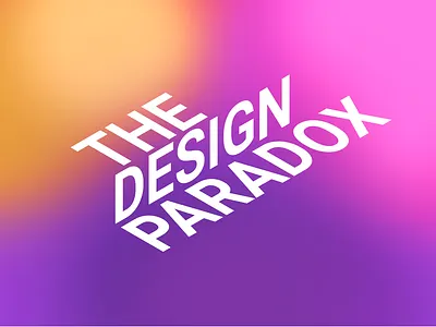 The Design Paradox logo branding graphic design logo