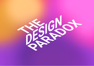 The Design Paradox logo branding graphic design logo