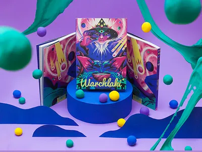 Cover "Warchlaki" cover dudzik illustration magic science ficion sf