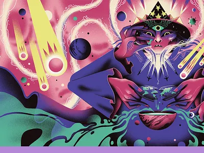 Cover illustration dudzik illustration magic science ficion