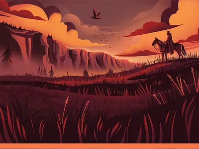 Bank Card 2 illustration polish western