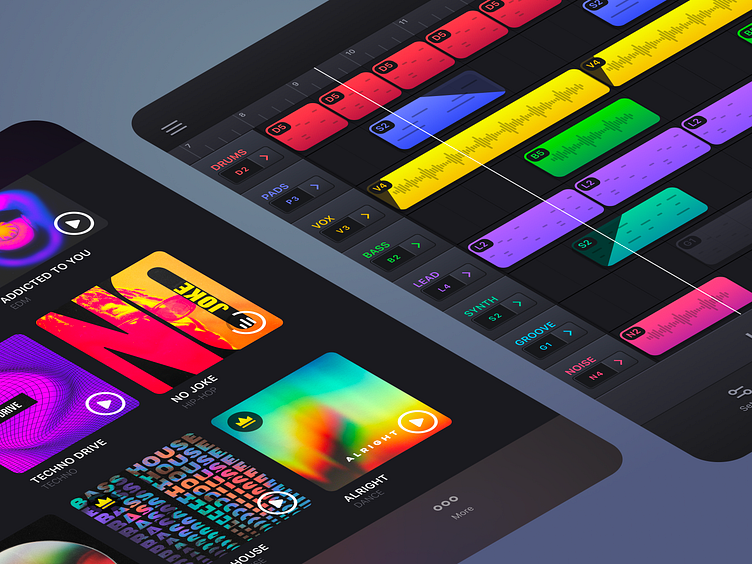 Music Making Studio - iPad by Pavel Stashulan on Dribbble