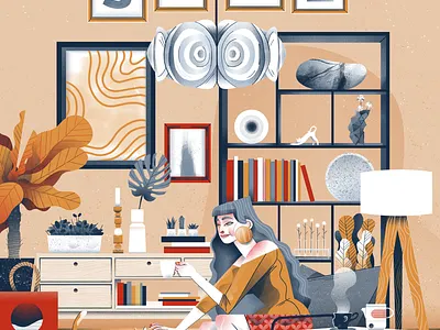 Life is coffee and a cat cat cats design illustration iza dudzik shop