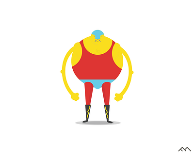 La tota! big guy character graphic design