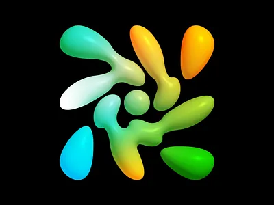 💦 3d logo pattern