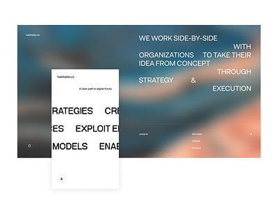 Habitable — Landing page brand branding clean colorful design flat icon illustration logo ui