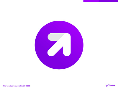 Arrow Logo Concept | Buy This Logo app icon app logo arrow arrow logo branding dayagraphics design graphic design illustration logo logobrand logobranding logotype minimal purple arrow