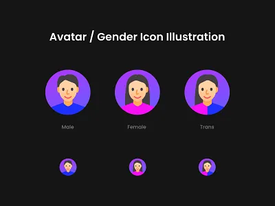 Avatar / Gender Icon gender icon ui