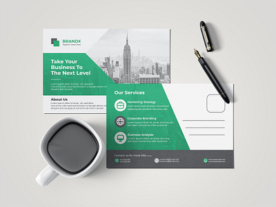 postcard design branding creative rollup banner design design flyer graphic design illustration logo postcard ui ux vector