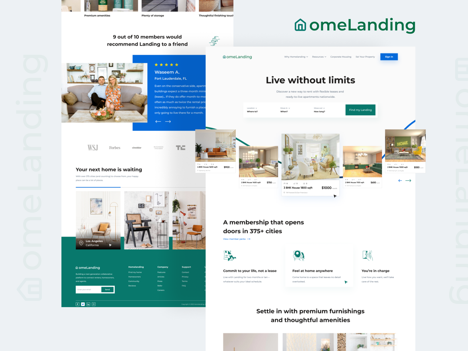 Real Estate Landing Page appartment design design trend dribbble graphic design home illustration landing page landing page design logo real estate real estate landing page ui uiux web design website website design