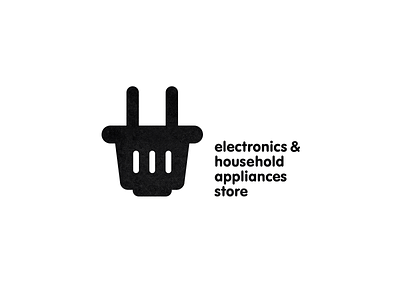 electronics & household appliances store art branding design electronics logo logodesign logotype plug score shop shopping cart