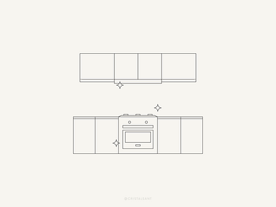 HDH Kitchen adobe illustrator architecture furniture graphic design illustration ilustración kitchen line illustration vector vector illustration
