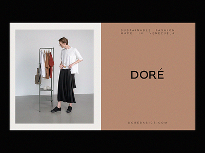 Doré Sustainable Fashion Branding art direction art direction fashion brand identity branding design fashion brands graphic design logo logo design minimal logo sustainable brands