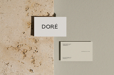 Doré Sustainable Fashion Branding brand identity branding business cards design fashion fashion branding graphic design logo logo design