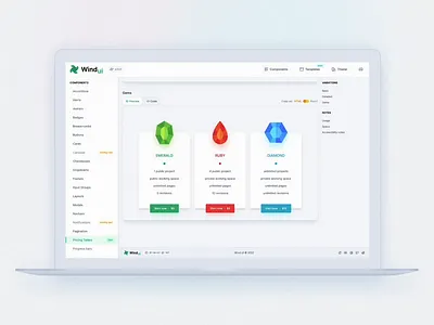Wind-UI, the pricing tables pricing pricing tables tailwind tailwind css ui components ui library wind ui windui