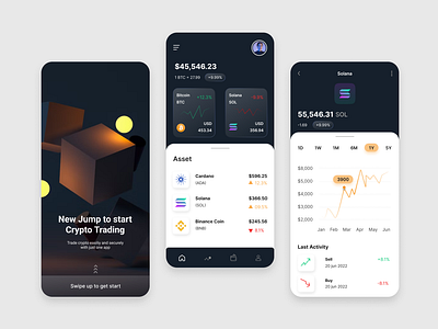 Cryptocurrency Exchange App app design appui bitcoin crypto app cryptocurrency design designist designistpro dribble itharium litecoin nft nftappui nftmobileappuikit