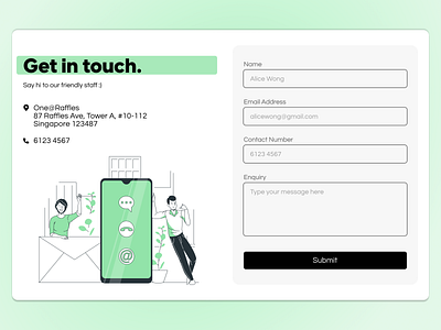 DailyUI Challenge 028: Contact Us challenge contact dailyui dailyui028 design ui uxui